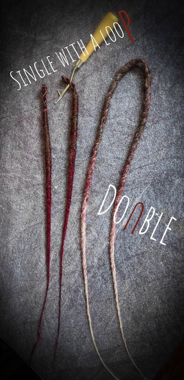 single and double ended synthetic dreads