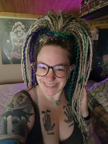 Girl with Dreads and Tattoo